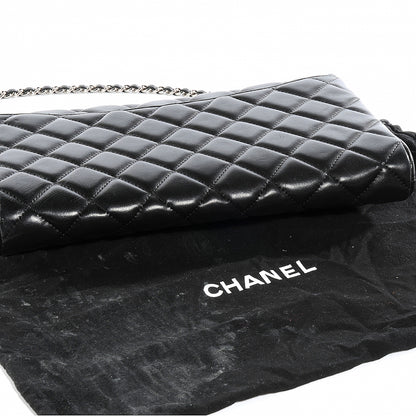 Chanel Lambskin Quilted Clutch Flap Black 9 of 9