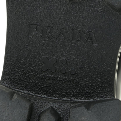 Prada Spazzolato Triangle Logo Monolith Pointy 55mm Loafers 37.5 Black 11 of 17