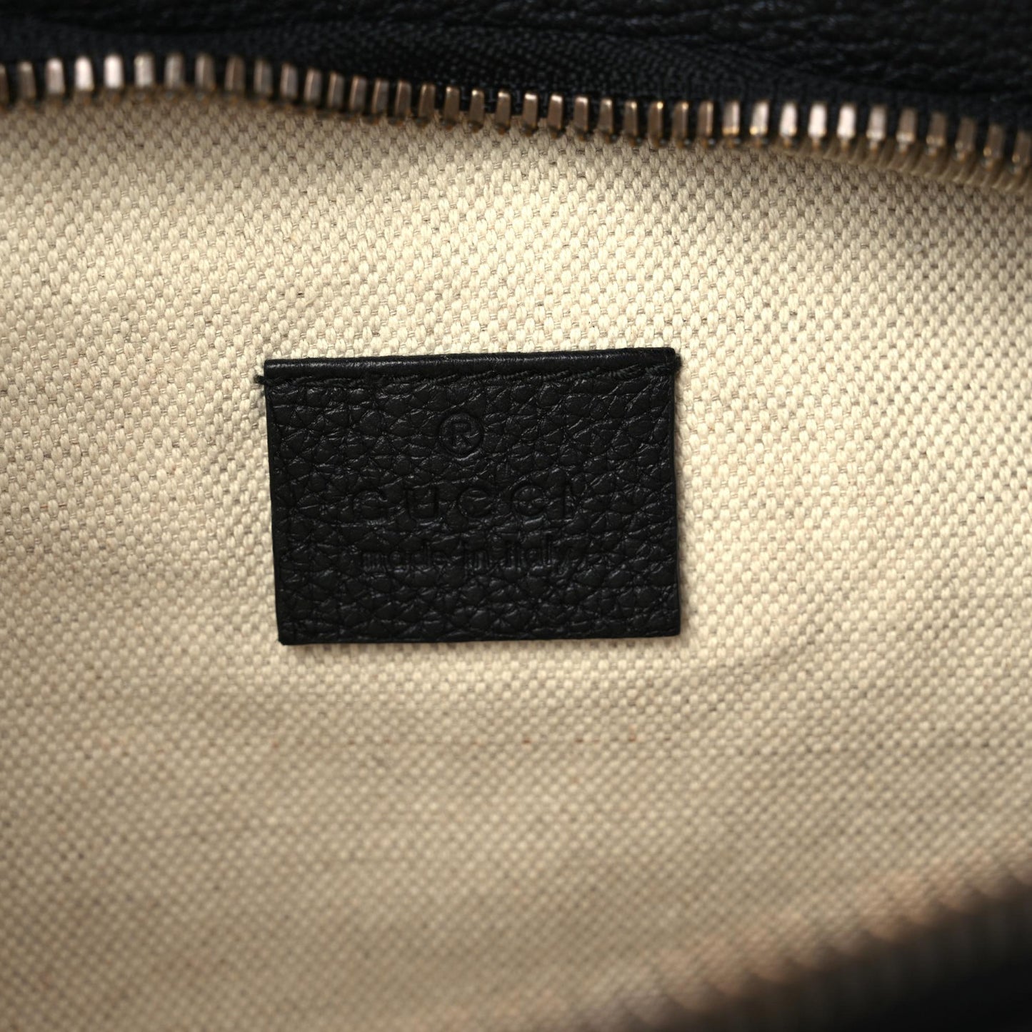 Grained Calfskin Logo Belt Bag Black