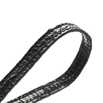 Saint Laurent Crocodile Embossed Monogram Phone Holder Crossbody Black 9 of 9