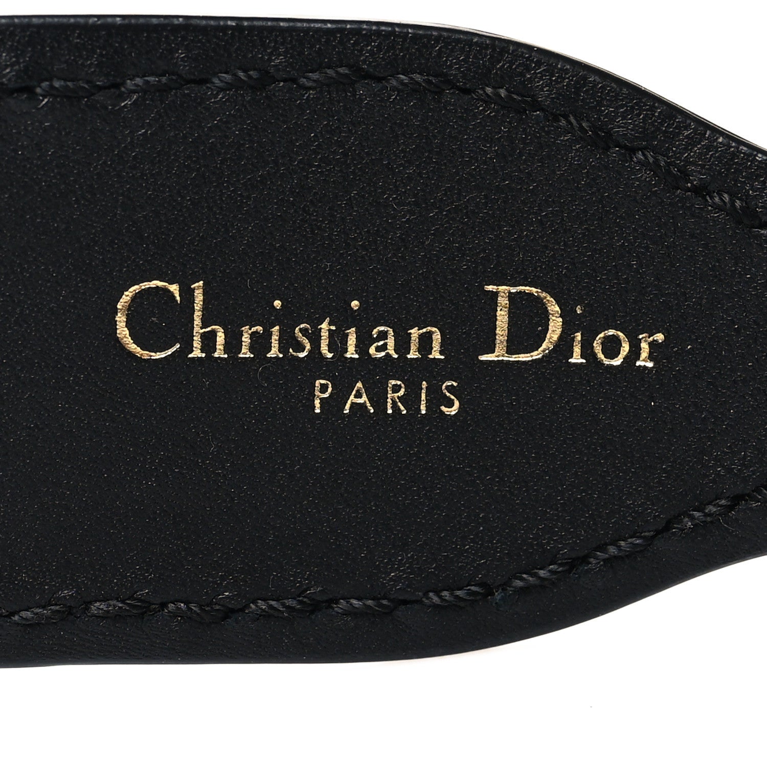 Christian Dior Canvas Embroidered Book Belt 85 34 Bleu 5 of 7