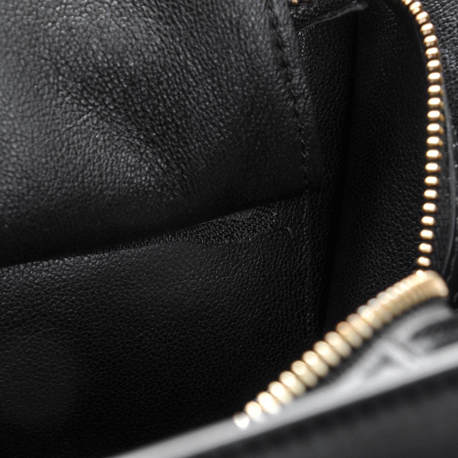 Celine Crocodile Embossed Calfskin Medium Trapeze Black 7 of 9