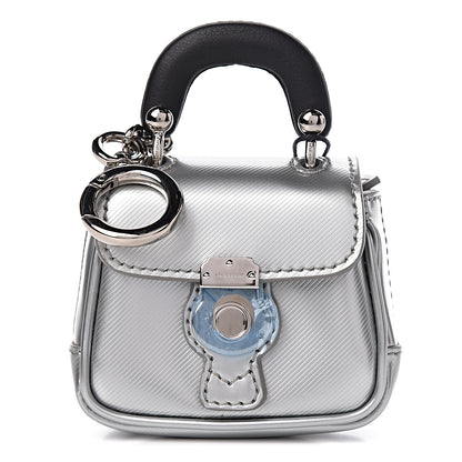 Burberry Patent Calfskin DK88 Tote Charm Silver 3 of 5