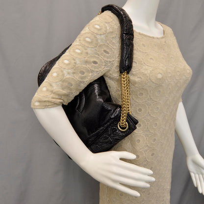 Chanel Vinyl Rodeo Flap Bag Black 2 of 7