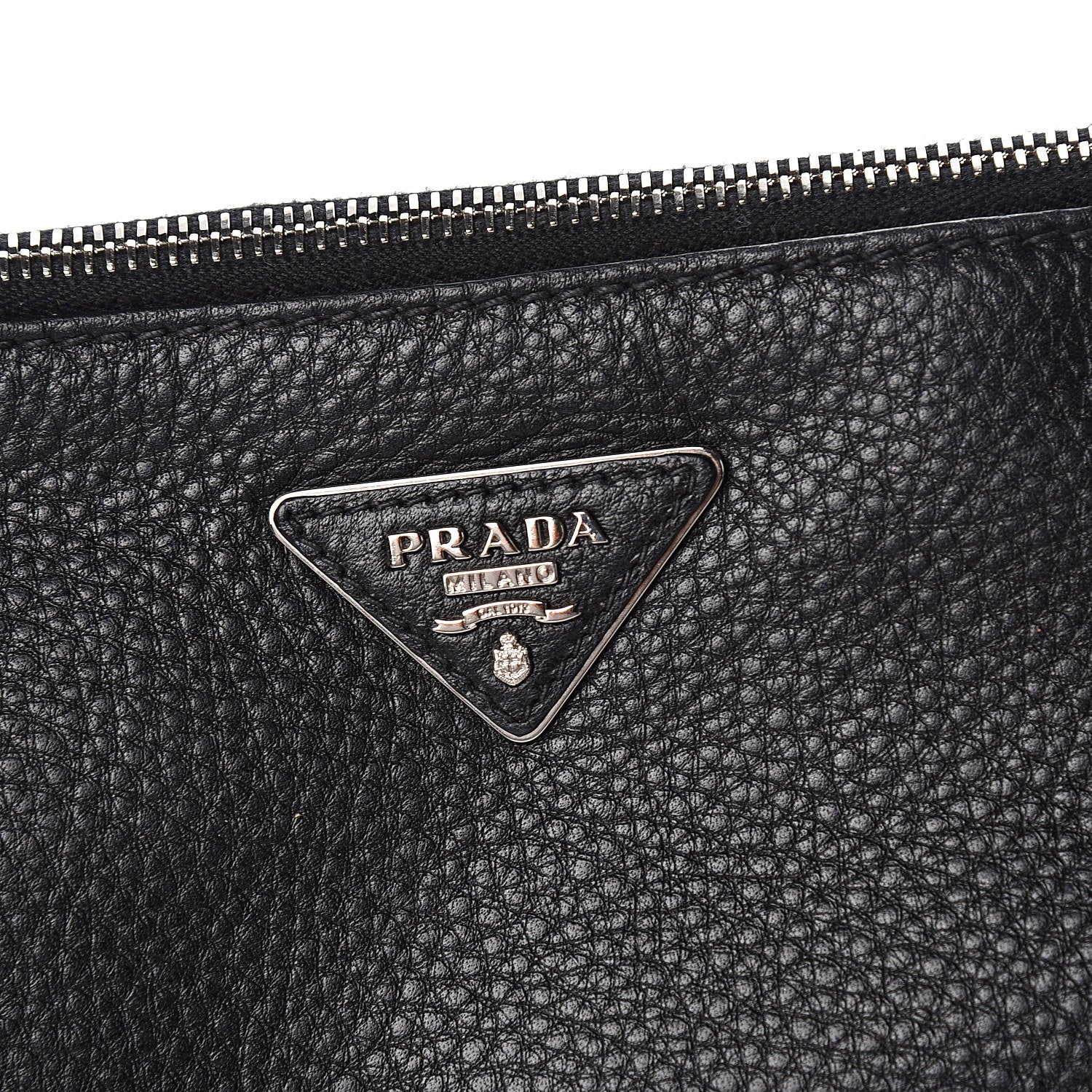 Prada Vitello Daino Crossbody Bag Black 11 of 11