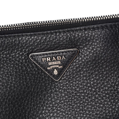 Prada Vitello Daino Crossbody Bag Black 11 of 11