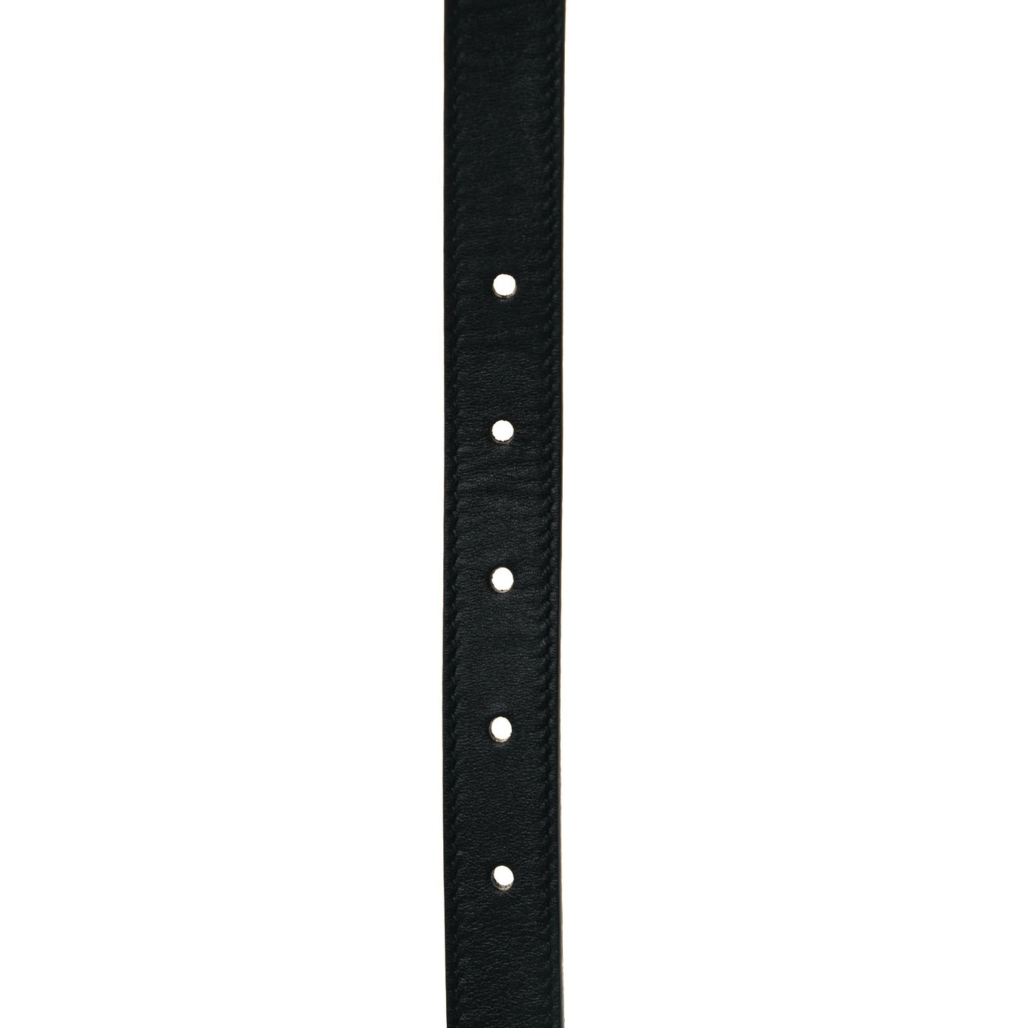 Calfskin Pearl Double G 20mm Belt 70 28 Black Cream
