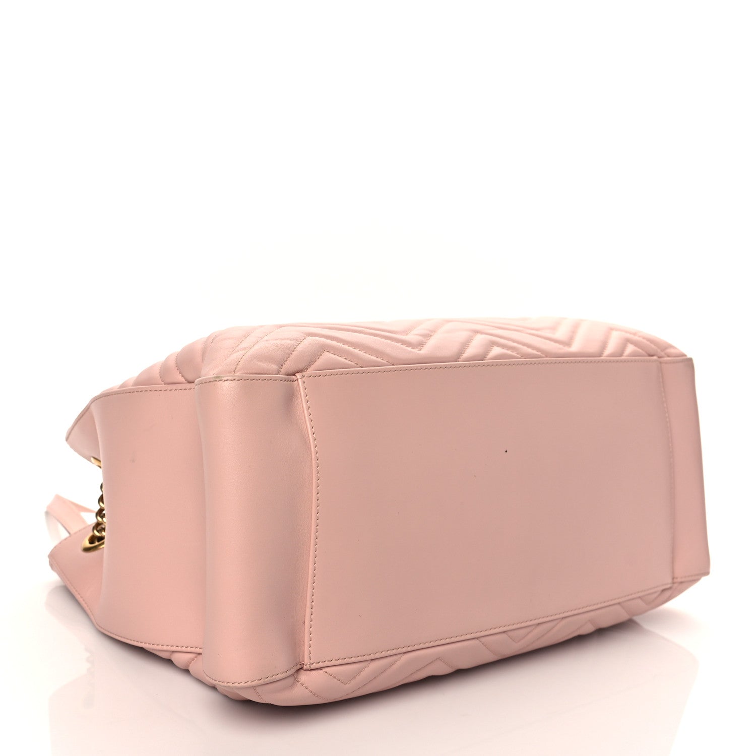 Gucci Calfskin Matelasse Medium GG Marmont Shoulder Tote Bag Perfect Pink 3 of 10