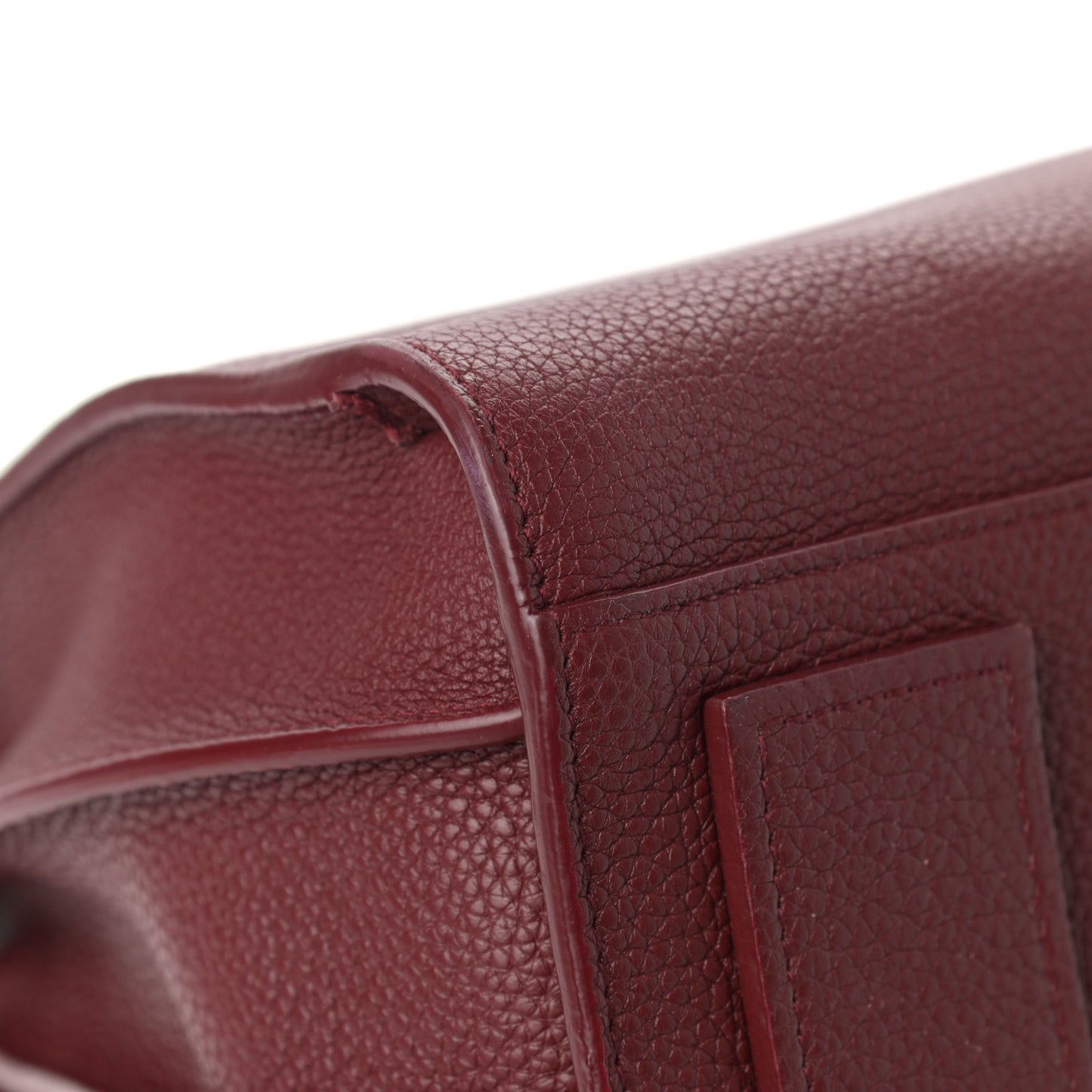 Grained Calfskin Small Supple Sac De Jour Dark Pallisandre
