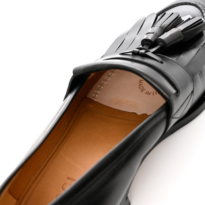 Gucci Calfskin Mens Tassel Loafers 8 Black 16 of 17