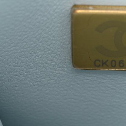 Chanel Caviar Quilted Small Coco Handle Flap Light Blue 7 of 13