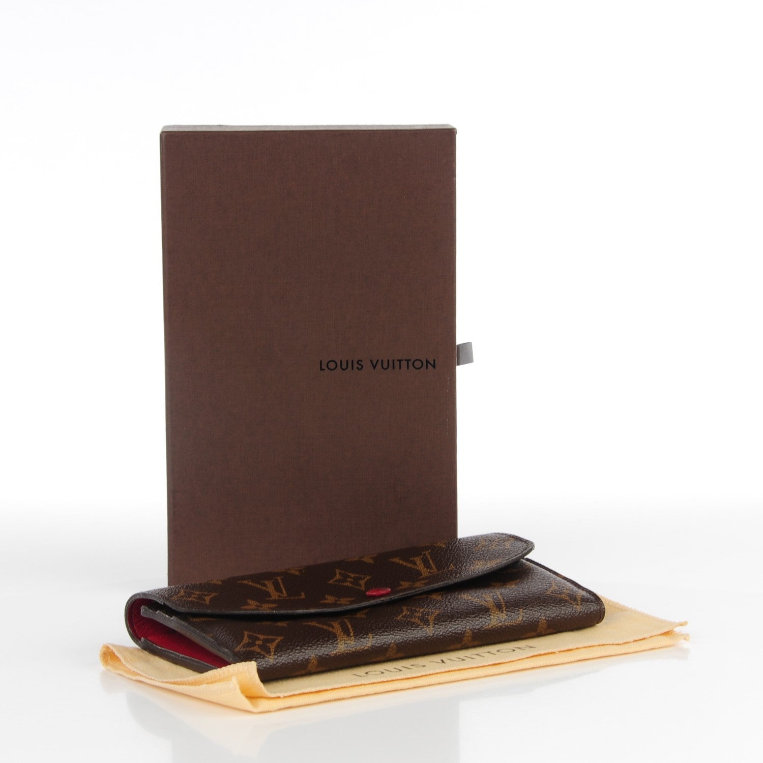 Louis Vuitton Monogram Emilie Wallet Rouge 4 of 9