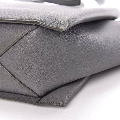 Celine Baby Grained Calfskin Medium Tri-Fold Bag Grey 9 of 15
