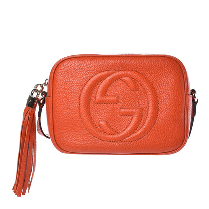 Gucci Pebbled Calfskin Small Soho Disco Bag Sun Orange 1 of 10