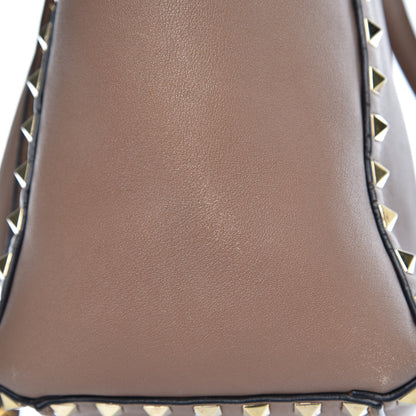 Valentino Garavani Vitello Rockstud Double Handle Tote Alpaca 11 of 18