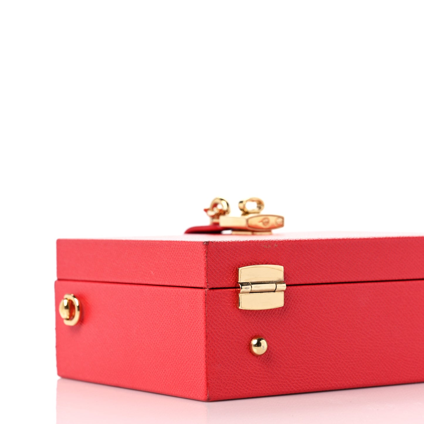 Calfskin Treasure Box Bag Red