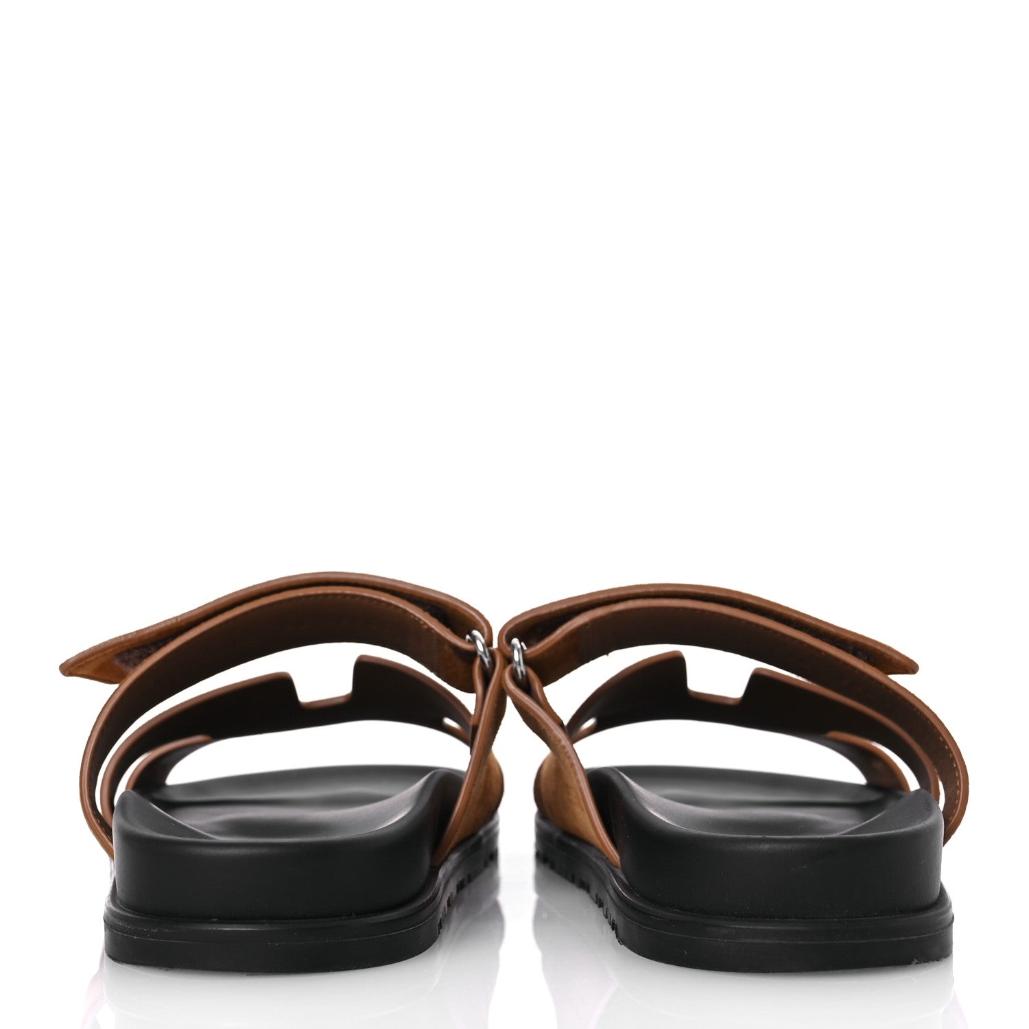 Hermes Suede Goatskin Womens Chypre Sandals 38 Naturel 38 6 of 16
