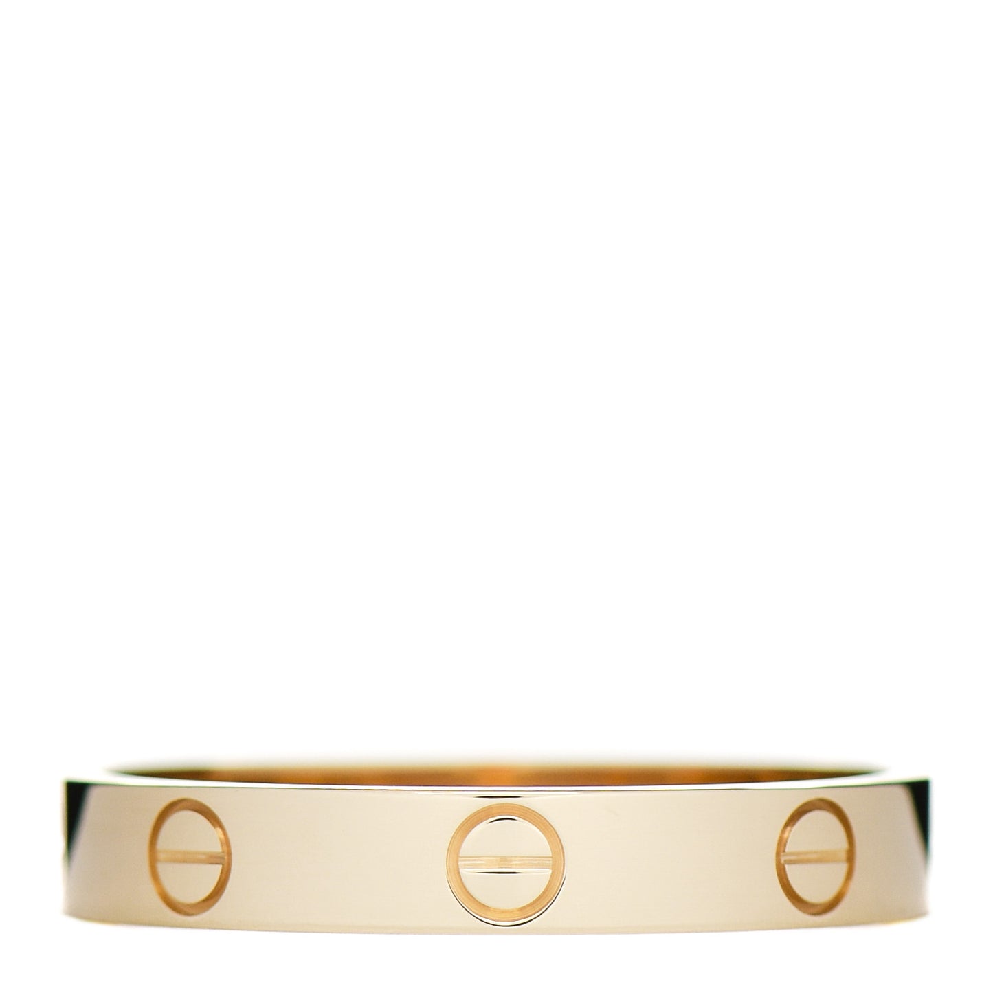 18K Yellow Gold 3.5mm LOVE Wedding Band Ring 62 10