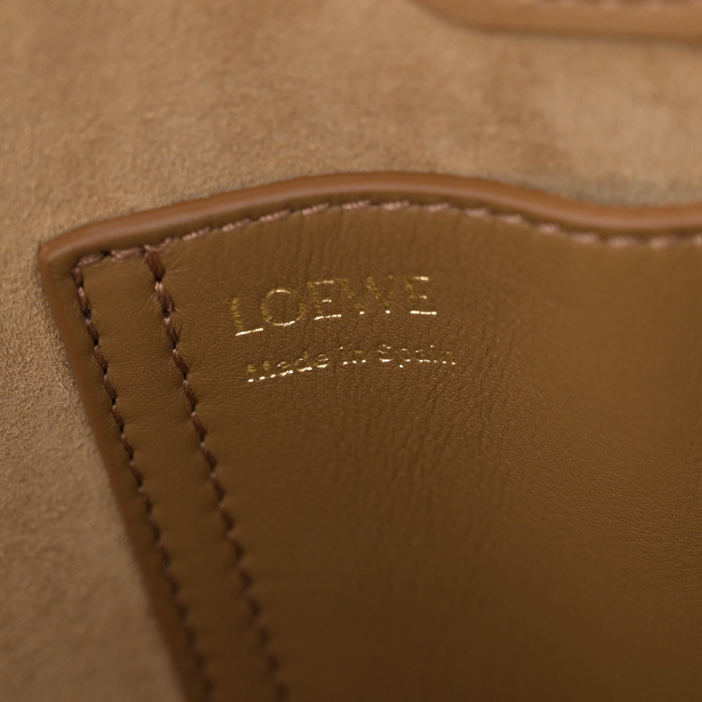 Smooth Calfskin Mini Pebble Bucket Bag Oak