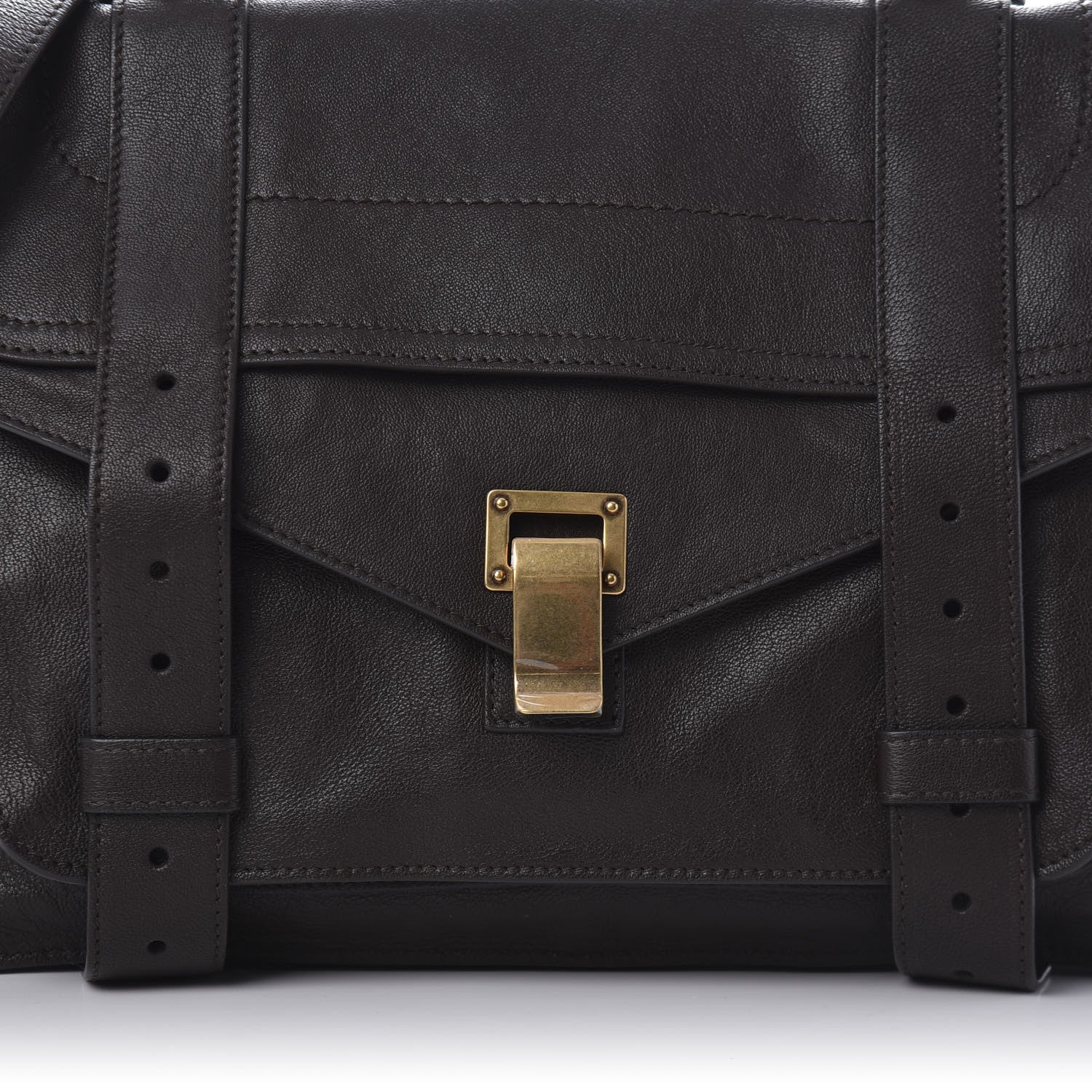 Proenza Schouler Lambskin Medium PS1 Satchel Dark Chocolate 11 of 12