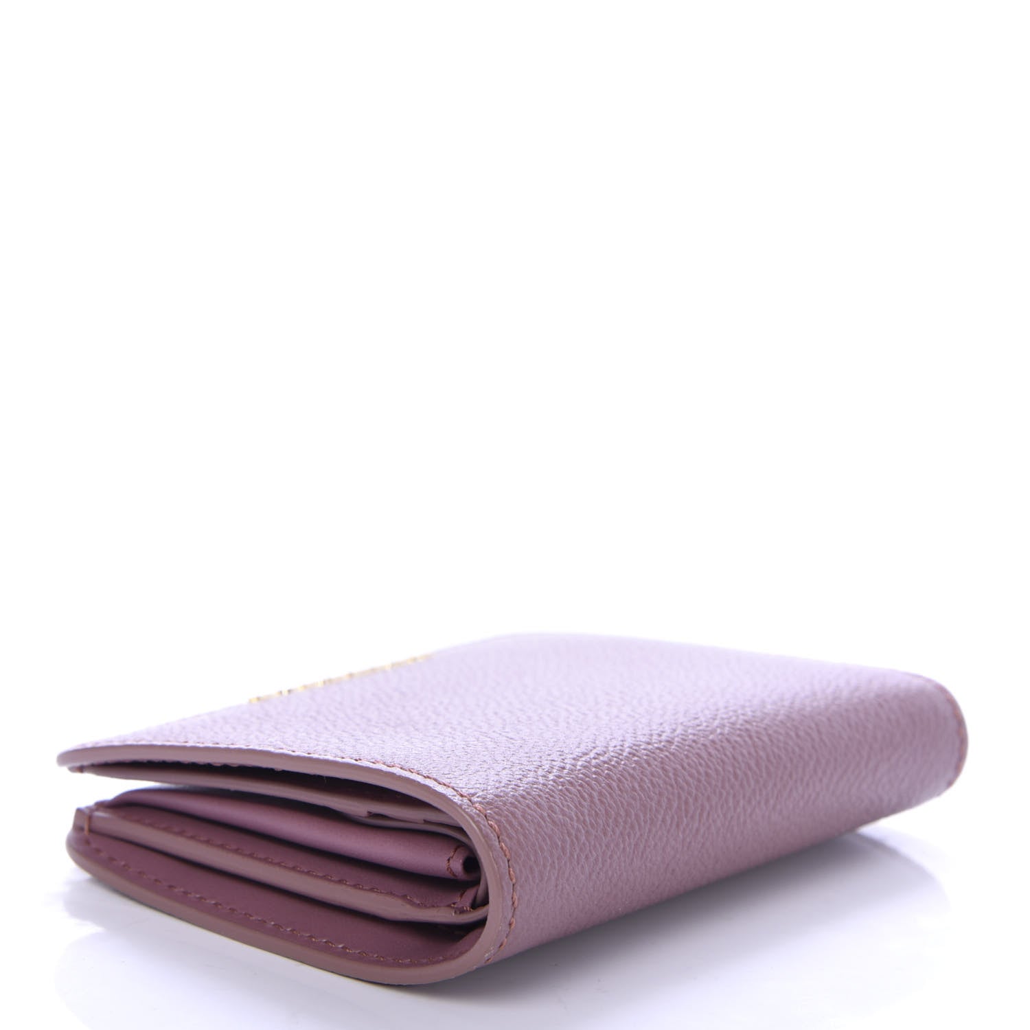 Burberry Grainy Calfskin Compact Wallet Pink 4 of 6