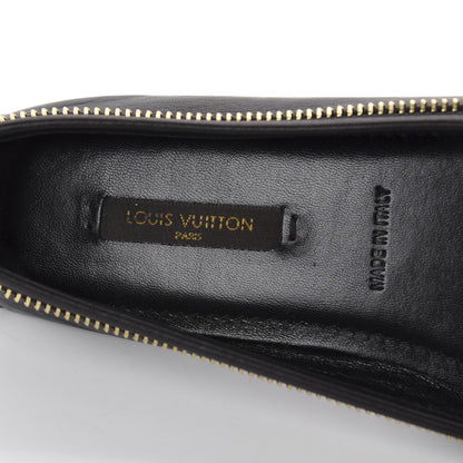Louis Vuitton Calfskin Zip Oxford Ballerina Flats 35 Black 7 of 9