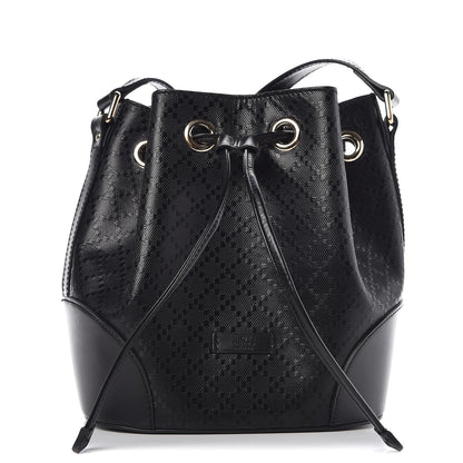 Gucci Bright Diamante Small Bucket Bag Black 1 of 9