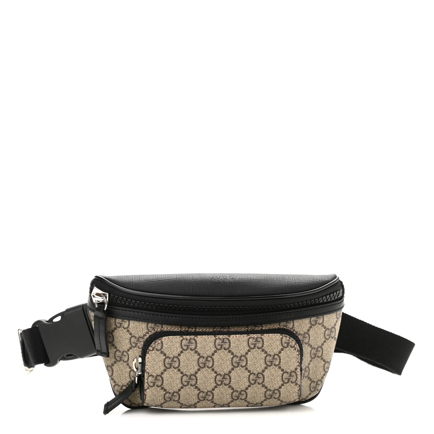 GG Supreme Monogram Belt Bag Black