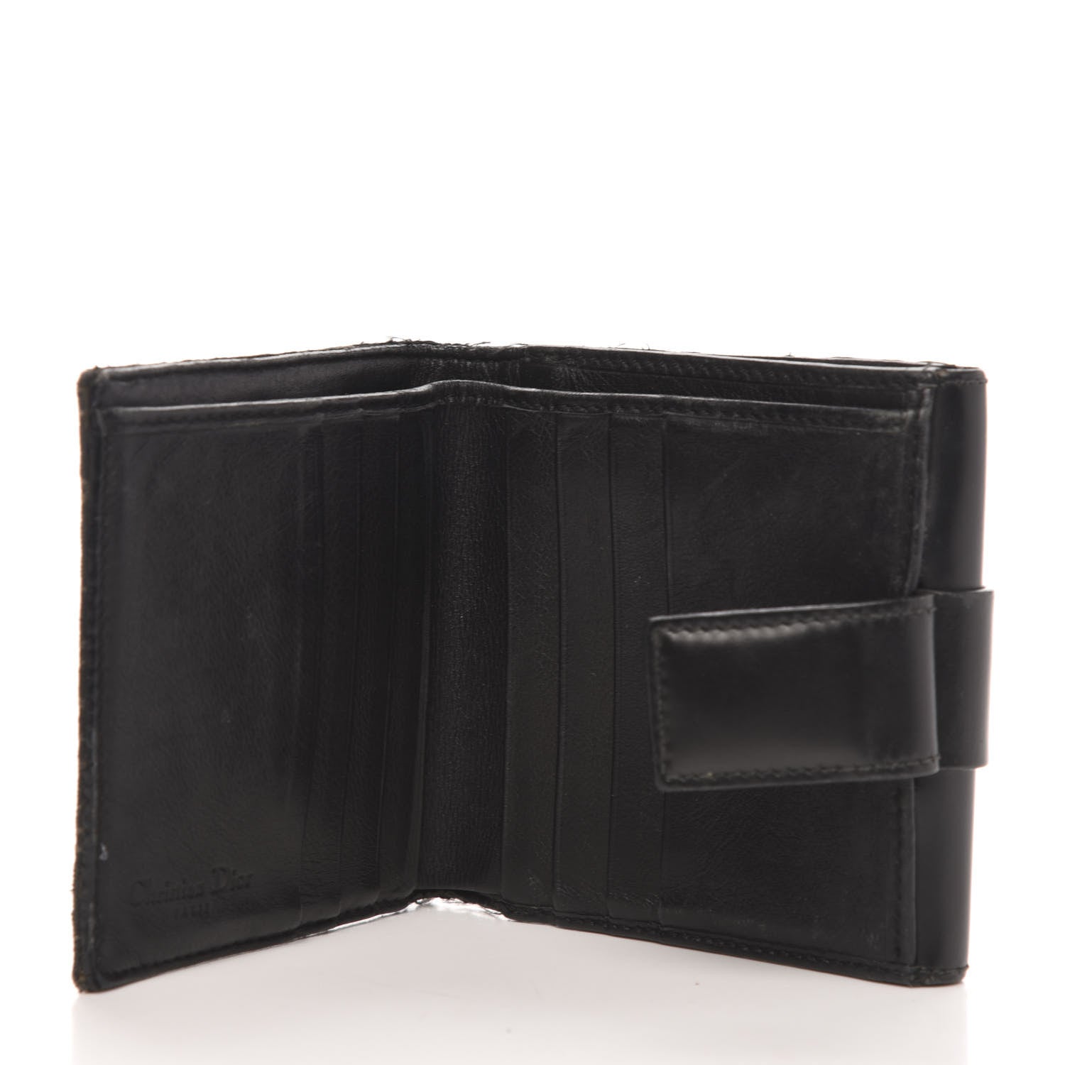 Christian Dior Diorissimo Compact Wallet Black 4 of 11