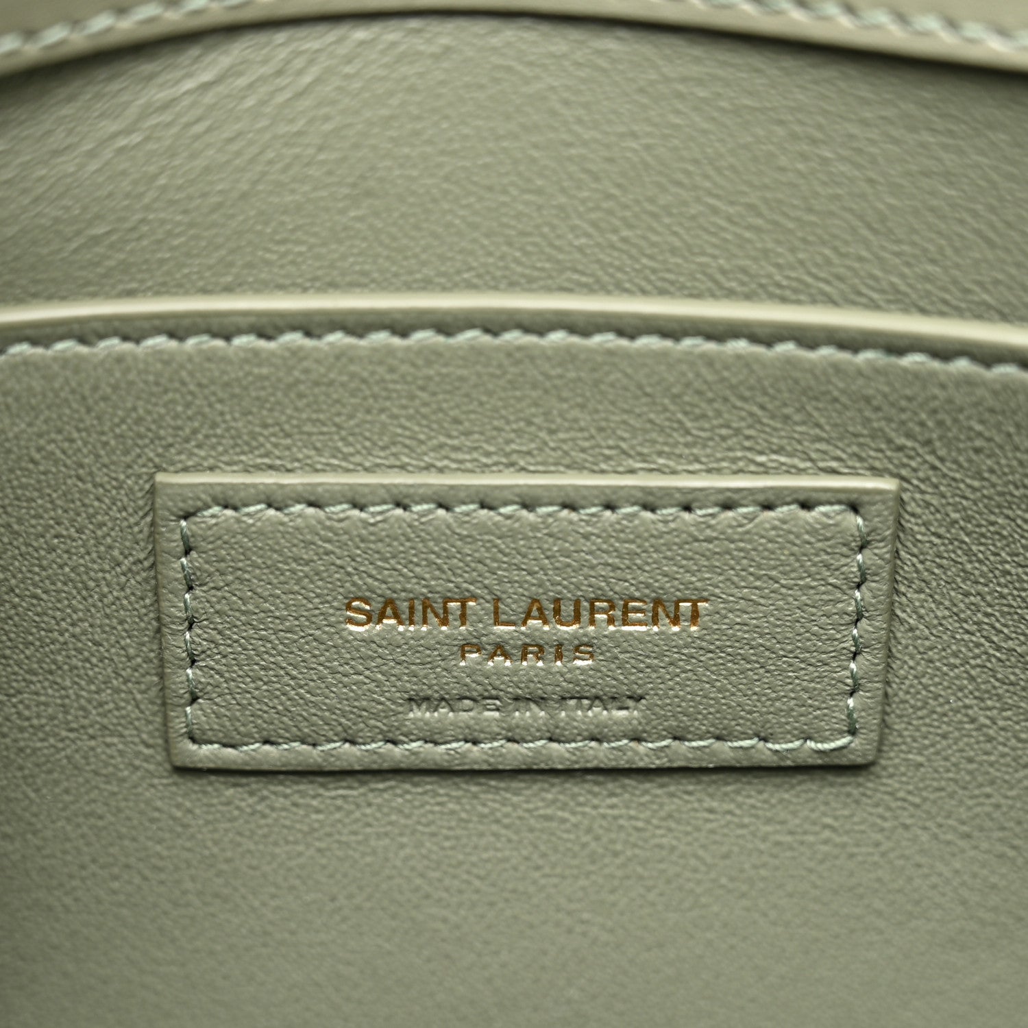 Saint Laurent Smooth Calfskin Small Manhattan Shoulder Bag Light Green 6 of 12