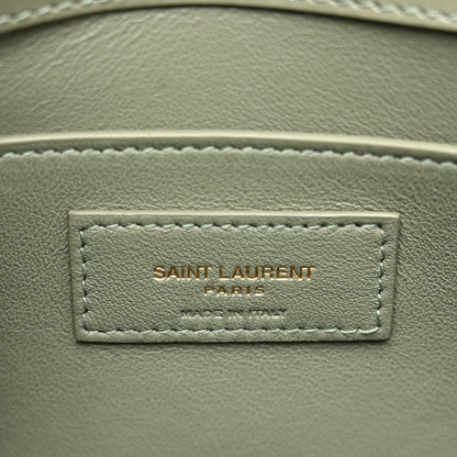 Saint Laurent Smooth Calfskin Small Manhattan Shoulder Bag Light Green 6 of 12