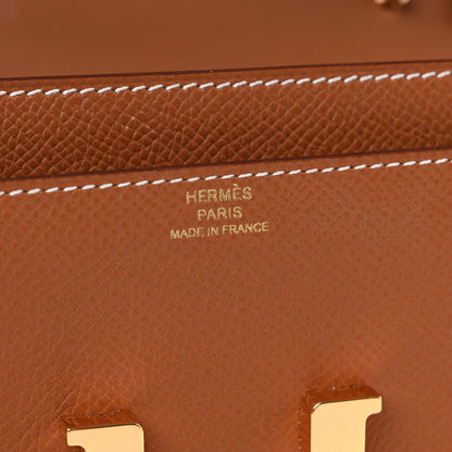Hermes Epsom Constance Long Wallet To Go Gold 6 of 8