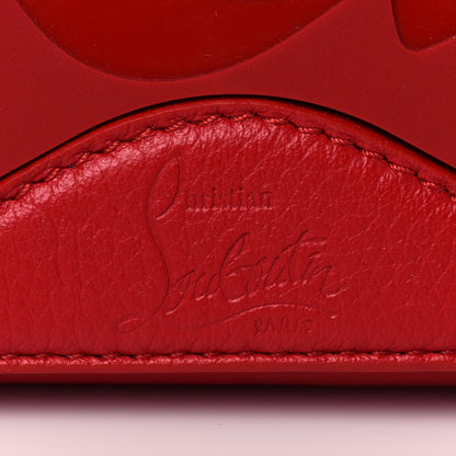 Christian Louboutin Calfskin Patent Logo Spikes East West Cabata Tote Red 7 of 16