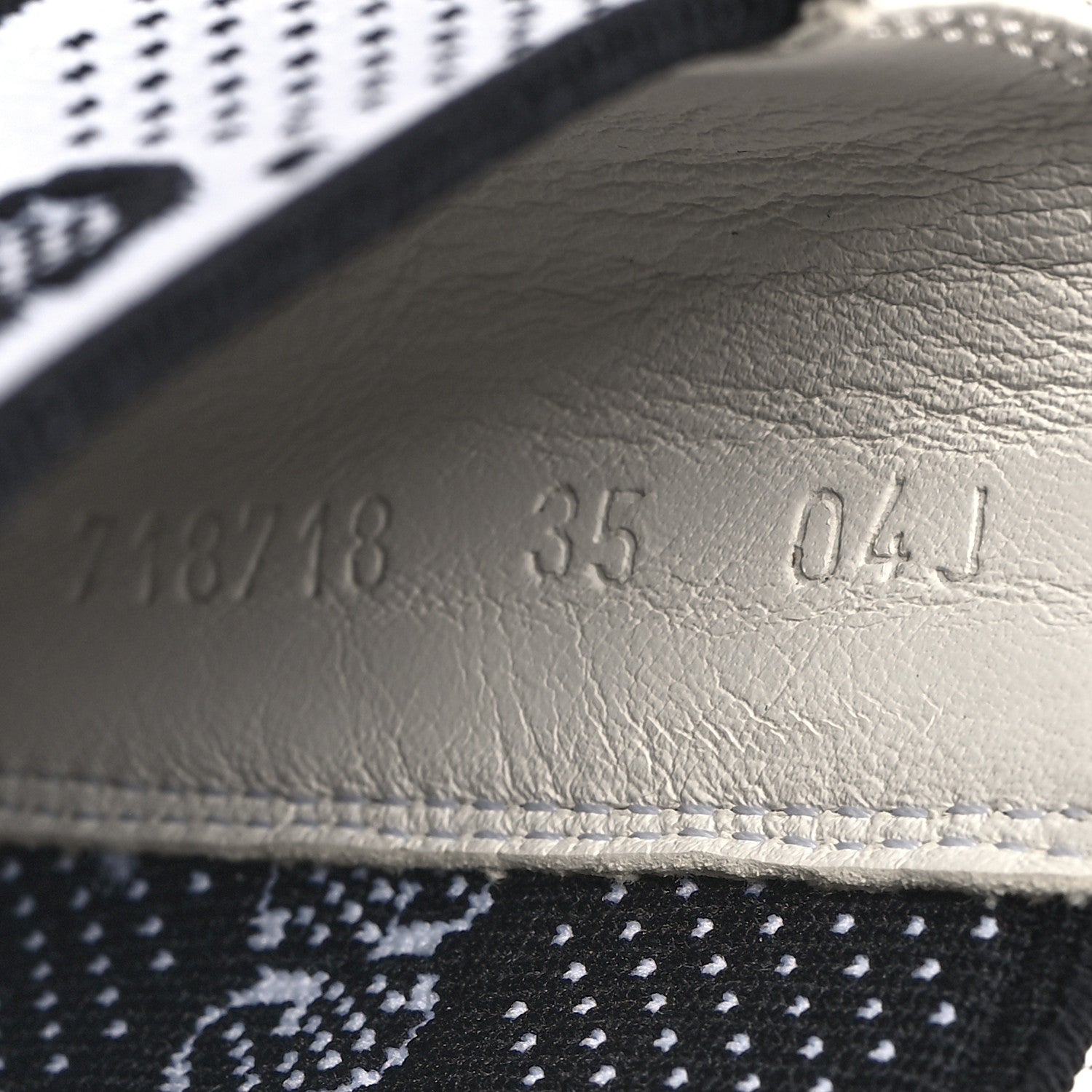 Gucci Dali Soft Calfskin Technical Jersey Knit GG Monogram Ankle Boots 35 White Great White Black 6 of 9
