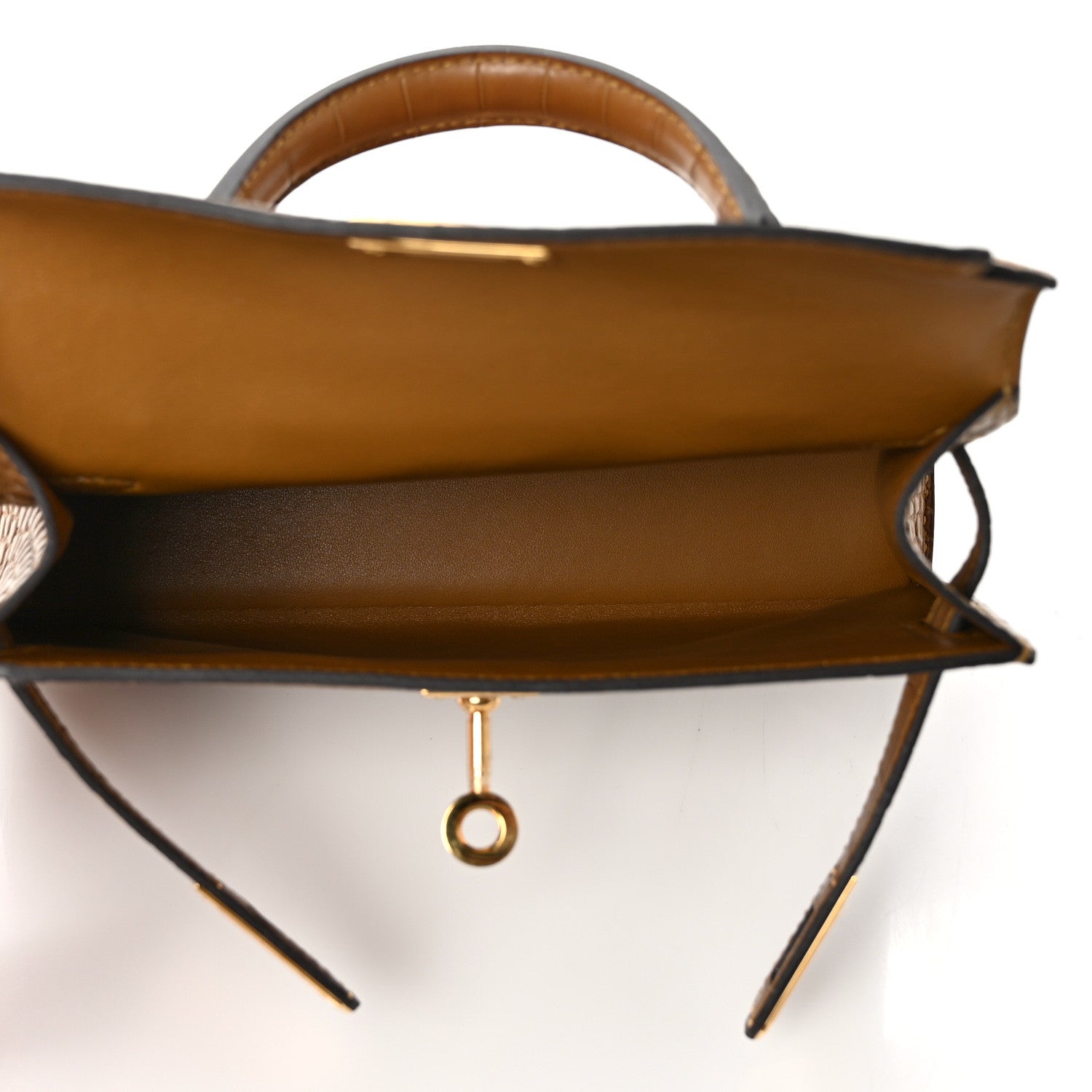 Hermes Matte Alligator Mini Kelly Sellier 20 Kraft 5 of 9