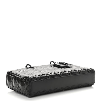 Christian Dior Calfskin Cannage Diamond Medium Lady D-Joy Black 4 of 11