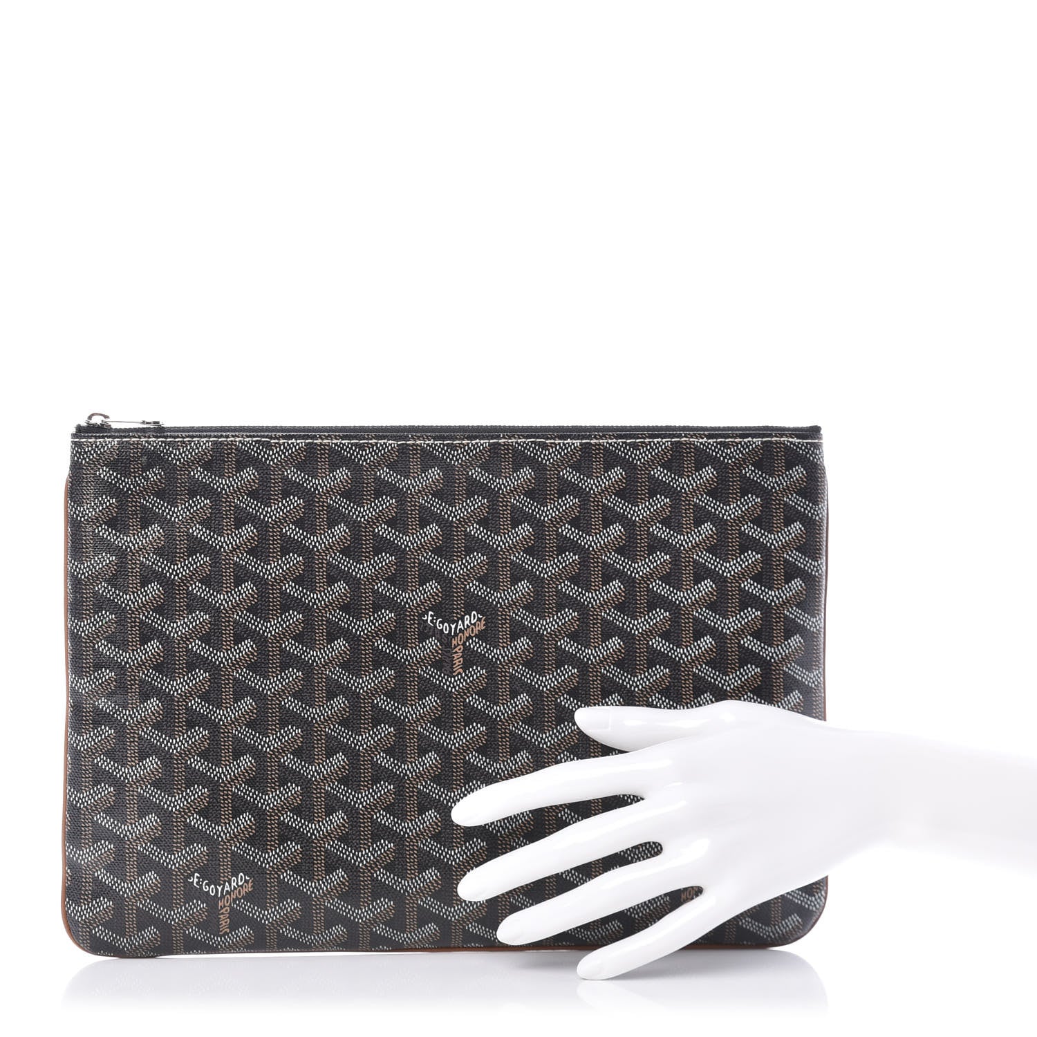 Goyard Goyardine Senat Pochette MM Black 2 of 9
