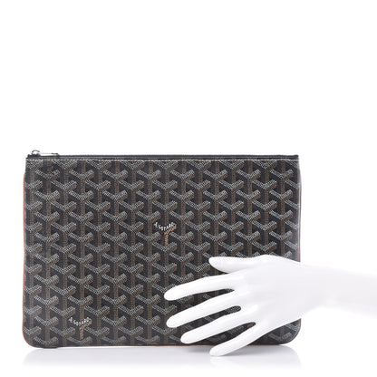 Goyard Goyardine Senat Pochette MM Black 2 of 9