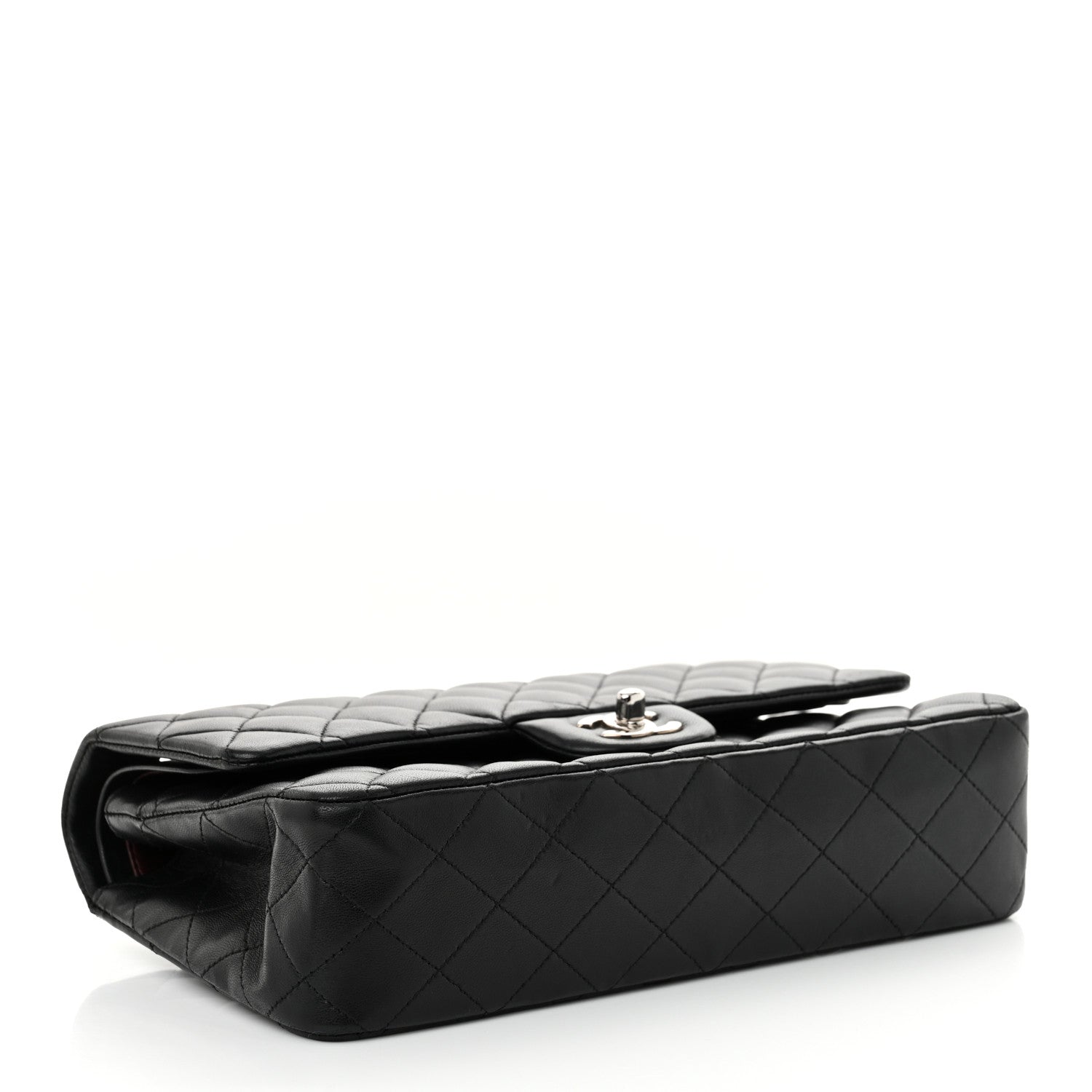 Chanel Lambskin Quilted Medium Double Flap Black 4 of 15