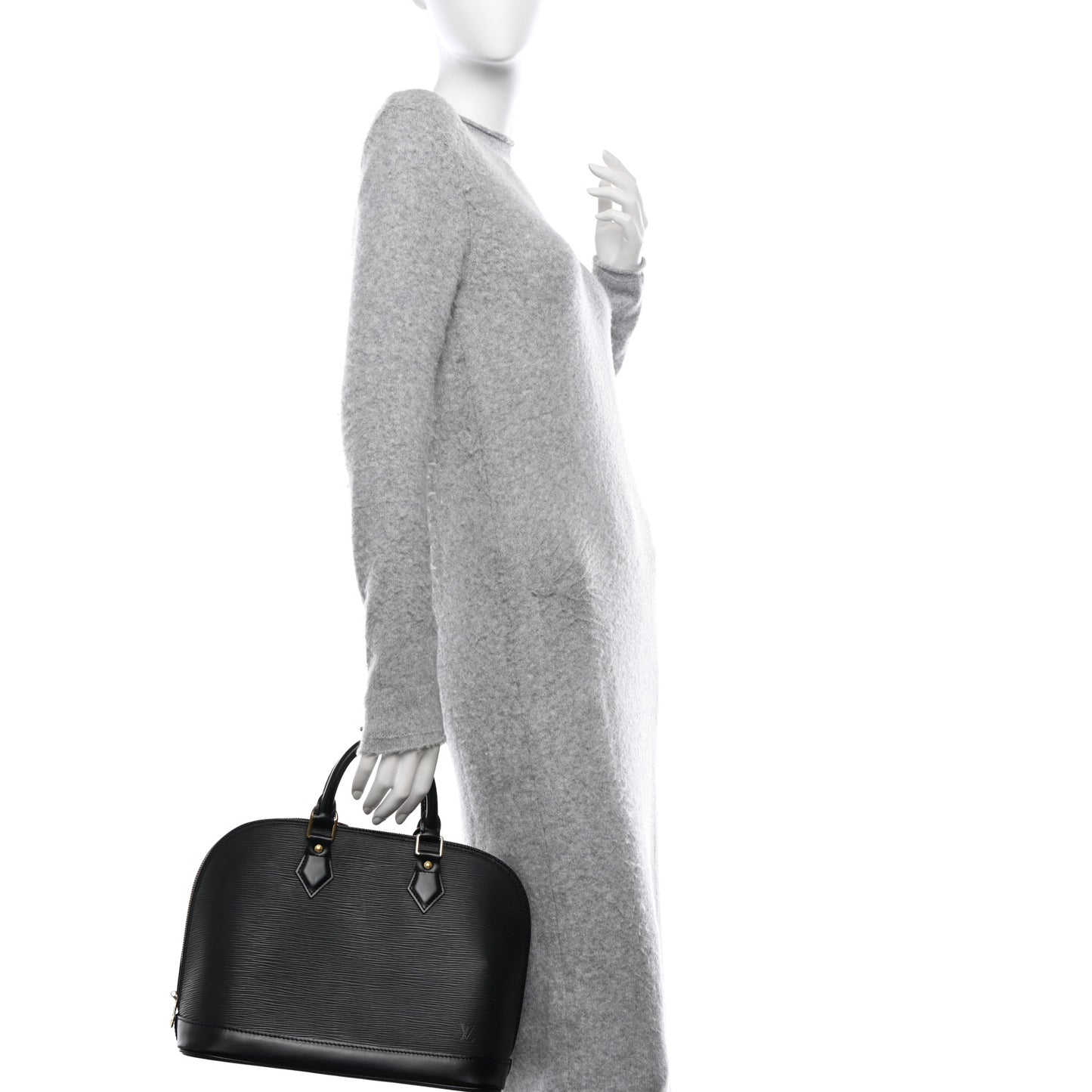 LOUIS VUITTON Epi Alma PM Black