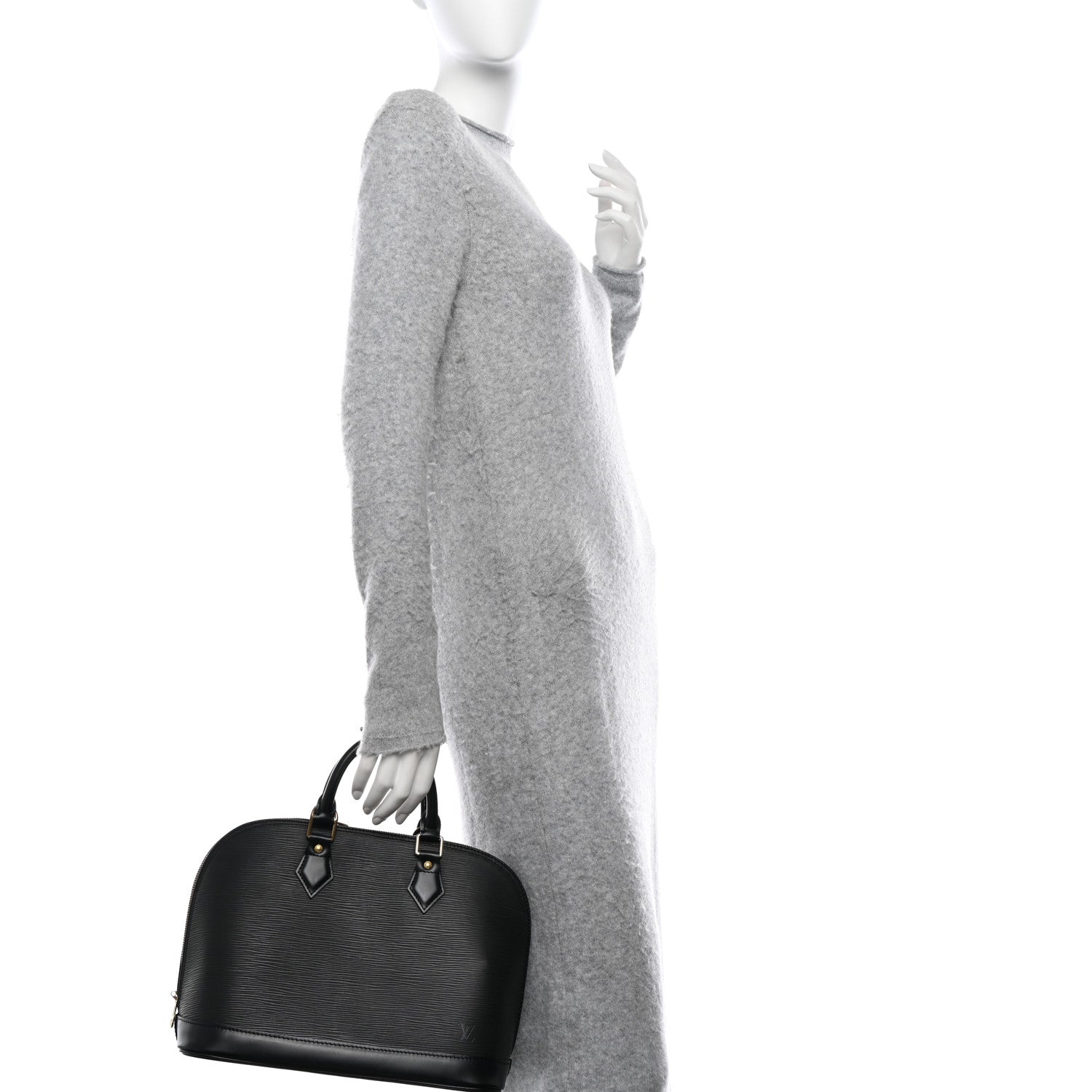 Louis Vuitton LOUIS VUITTON Epi Alma PM Black 2 of 12