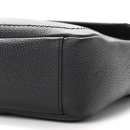 Alexander McQueen Grained Calfskin Crossbody Messenger Black 10 of 10