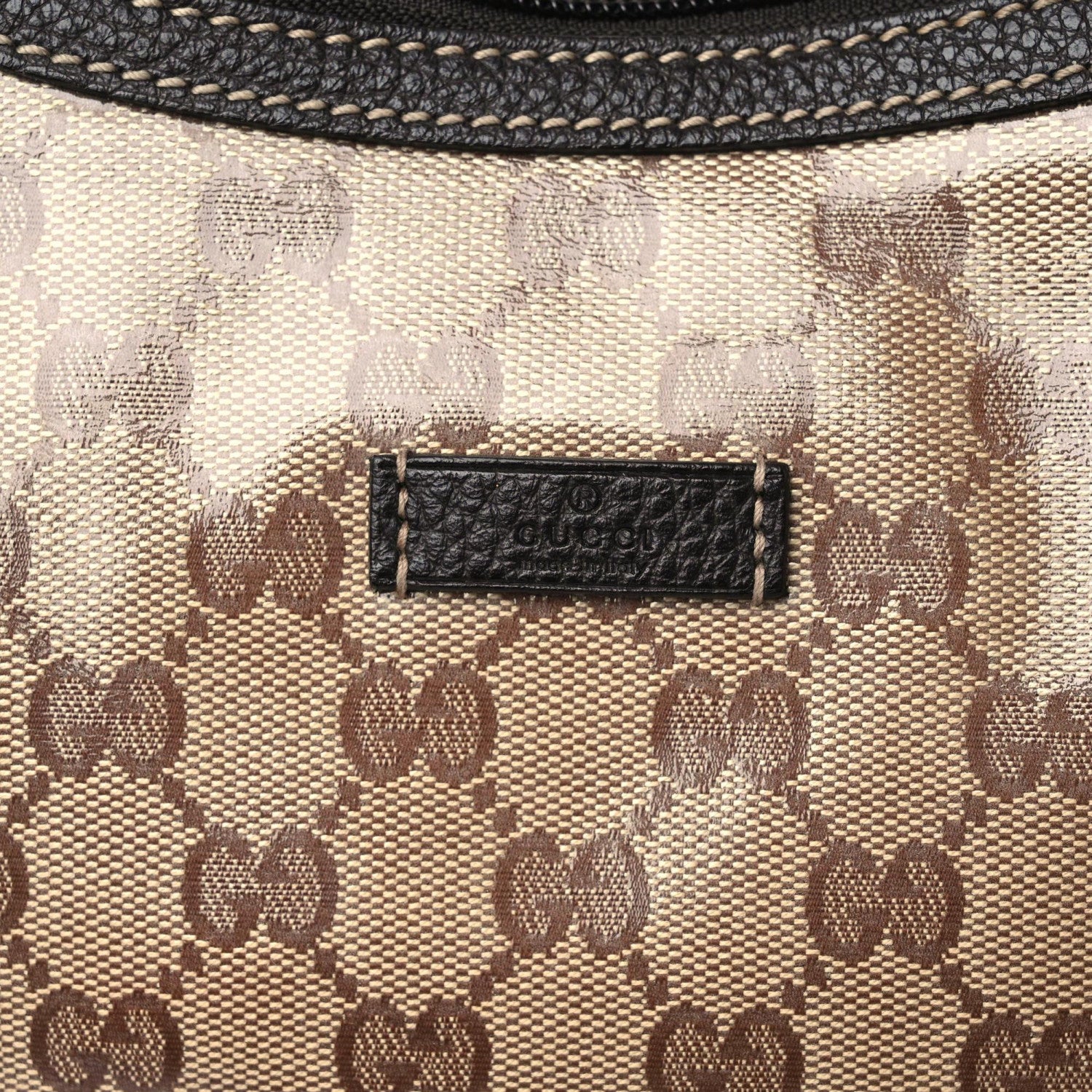 Gucci Crystal Monogram Large Princy Hobo Dark Brown 12 of 12