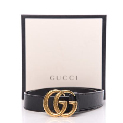 Gucci Moon Calfskin Double G 30mm Belt 70 28 Black 6 of 6