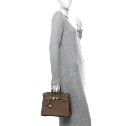 Hermes Togo Birkin 25 Etoupe 2 of 11