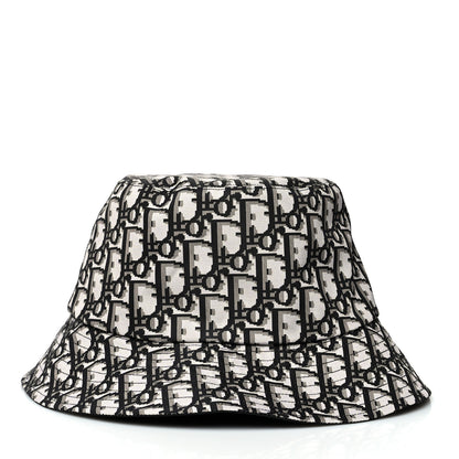 Christian Dior Oblique Reversible Teddy-D Brim Bucket Hat 59 Black 9 of 12