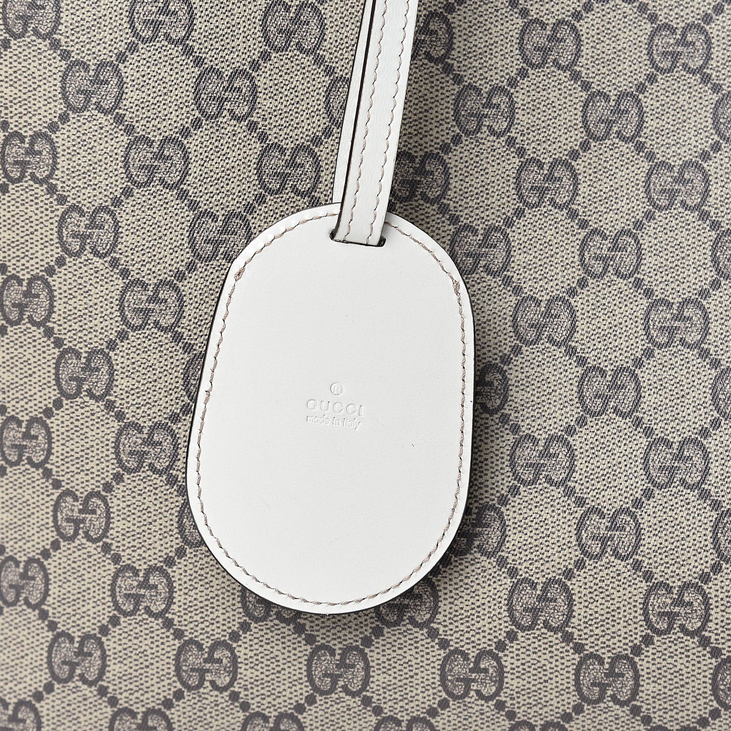 GG Supreme Monogram Medium Reversible Tote Beige White