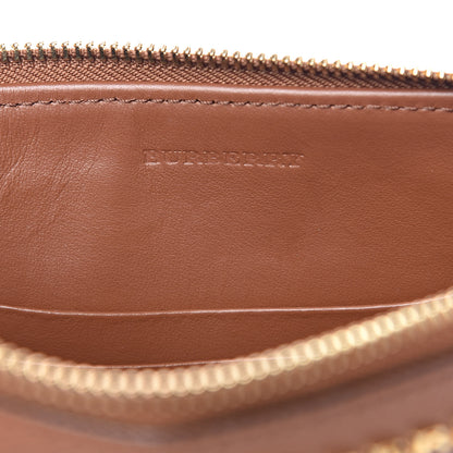 Burberry Haymarket Check Peyton Crossbody Clutch Bag Toffee 6 of 11