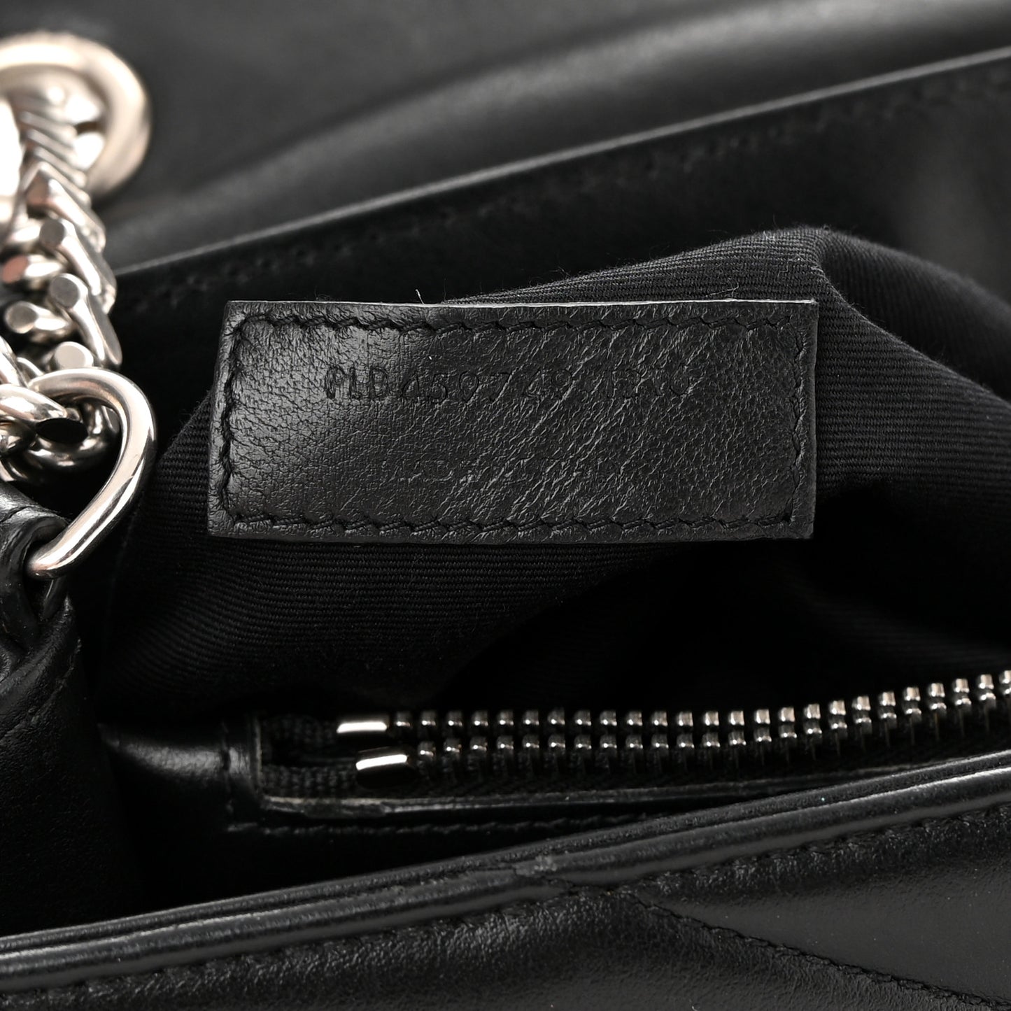 Calfskin Y Quilted Monogram Medium Loulou Satchel Black