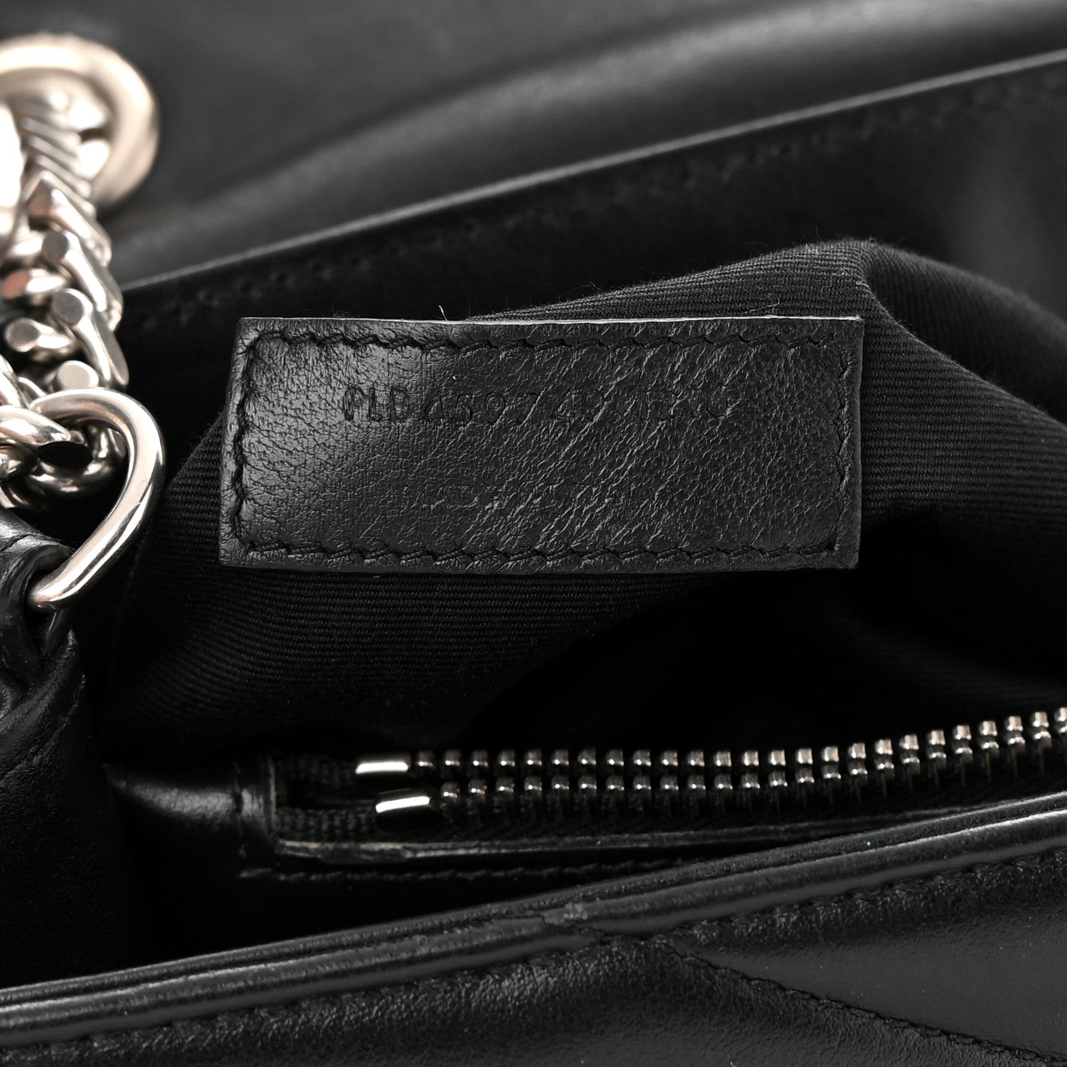 Saint Laurent Calfskin Y Quilted Monogram Medium Loulou Satchel Black 7 of 17
